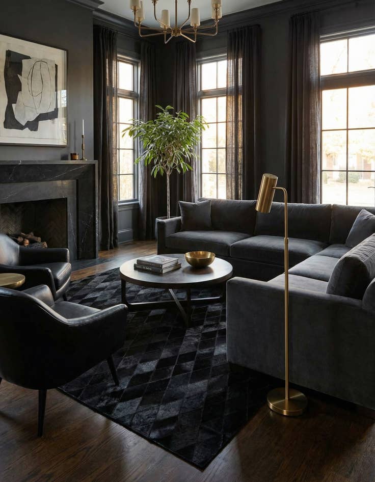 Detail image of 5' 1 x 8' Cowhide Stocks Rug