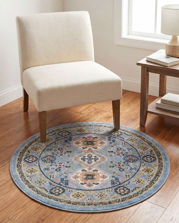3' 3 x 3' 3 Kamala Washable Round Rug