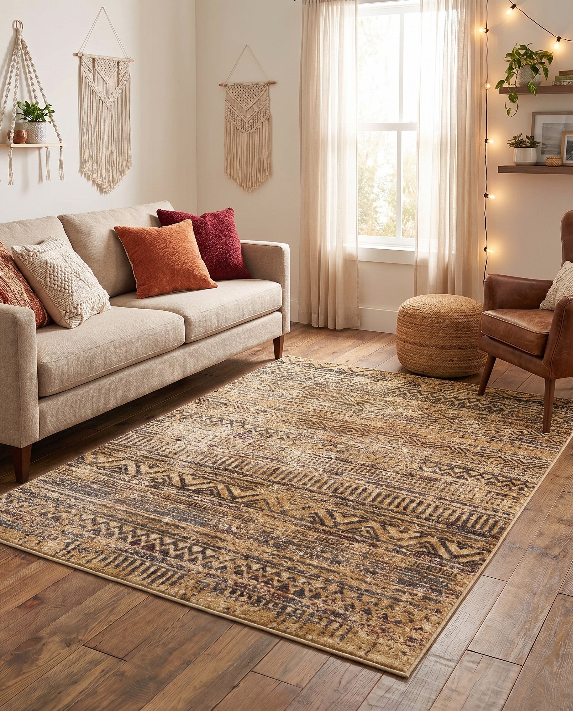 5' 3 x 7' Saturn Rug