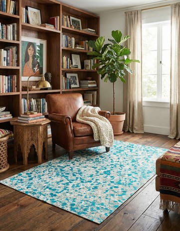 5' x 7' 11 Cowhide Stocks Rug