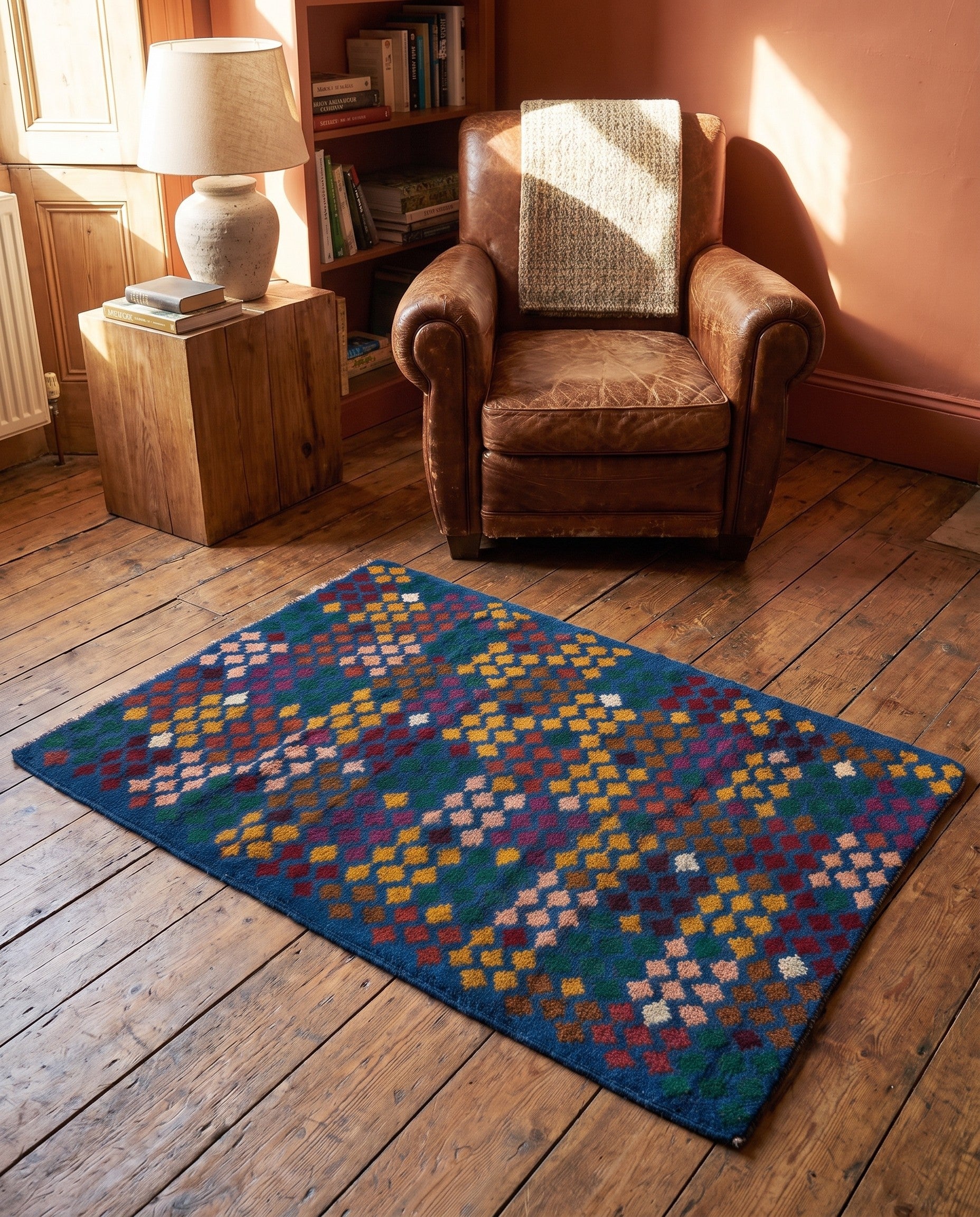 2' 9 x 4' 7 Hand Knotted Balouch Wool Rug