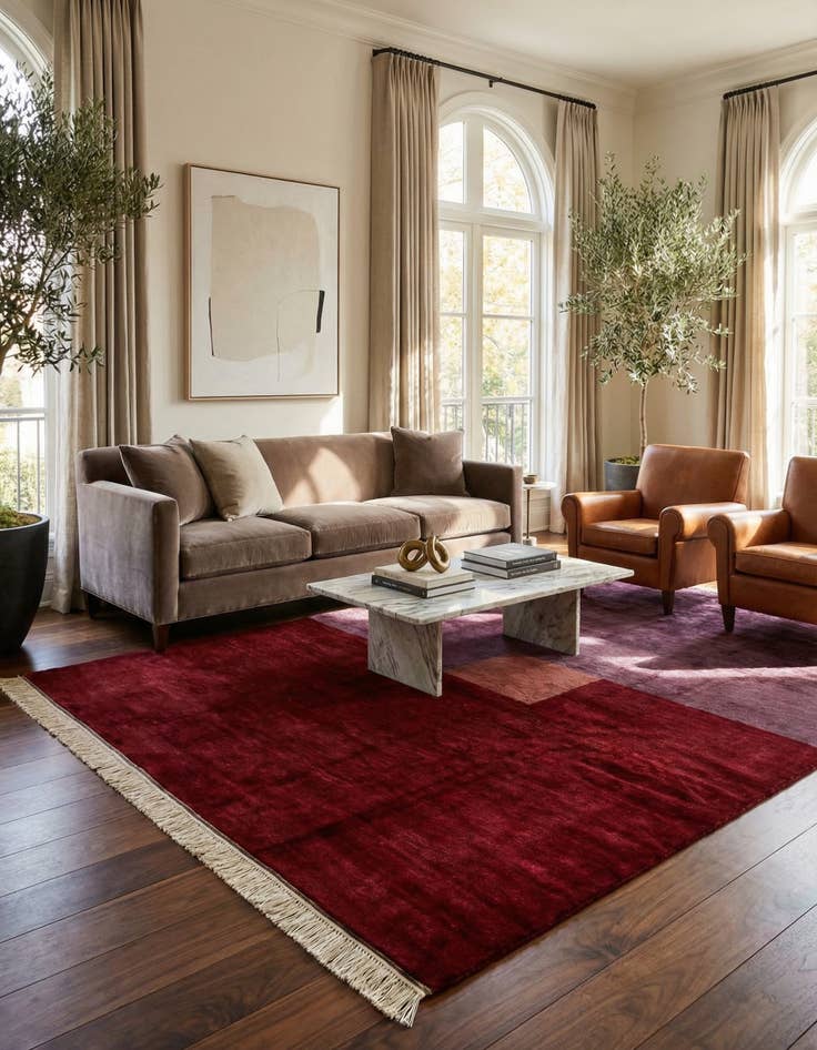 Detail image of 6' 4 x 9' 1  Hand Knotted Kazak Wool Rug