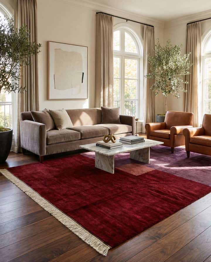 6' 4 x 9' 1 Hand Knotted Kazak Wool Rug