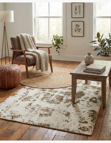 3' 10 x 5' 6 Hand Knotted Ultra Vintage Persian Wool Rug