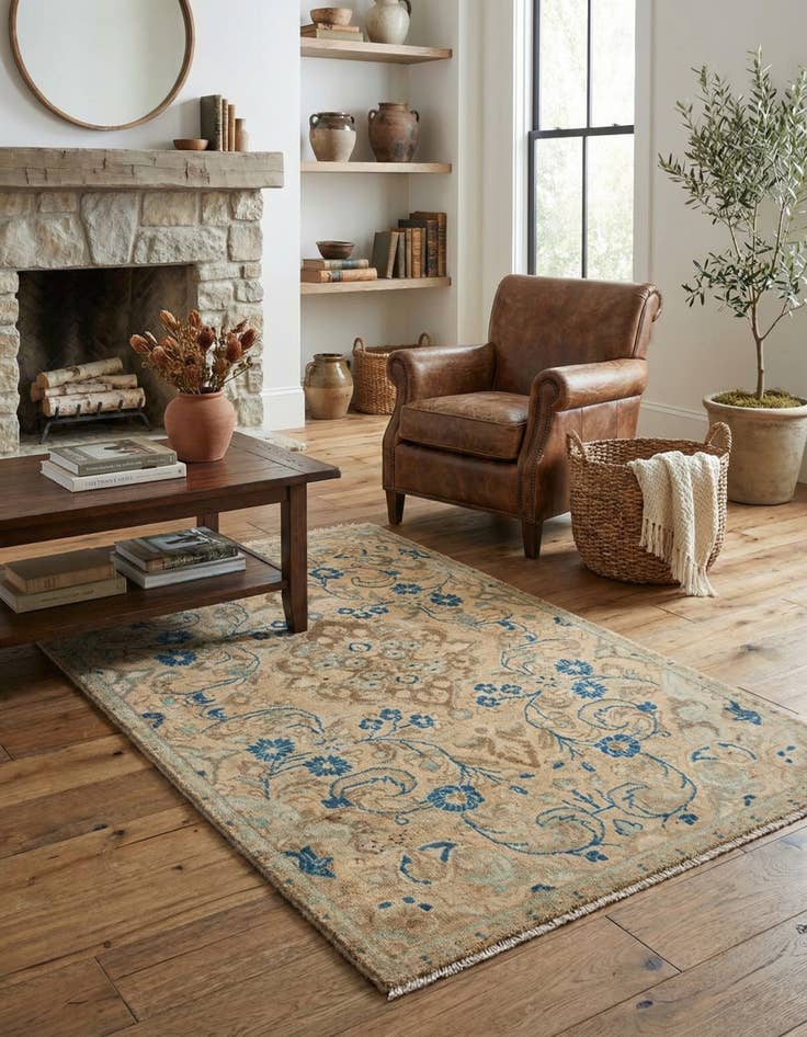 Detail image of  3' 2 x 5' 7 Hamedan Rug