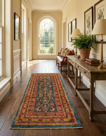 2' 10 x 6' 6 Luribaft Wool Runner Rug