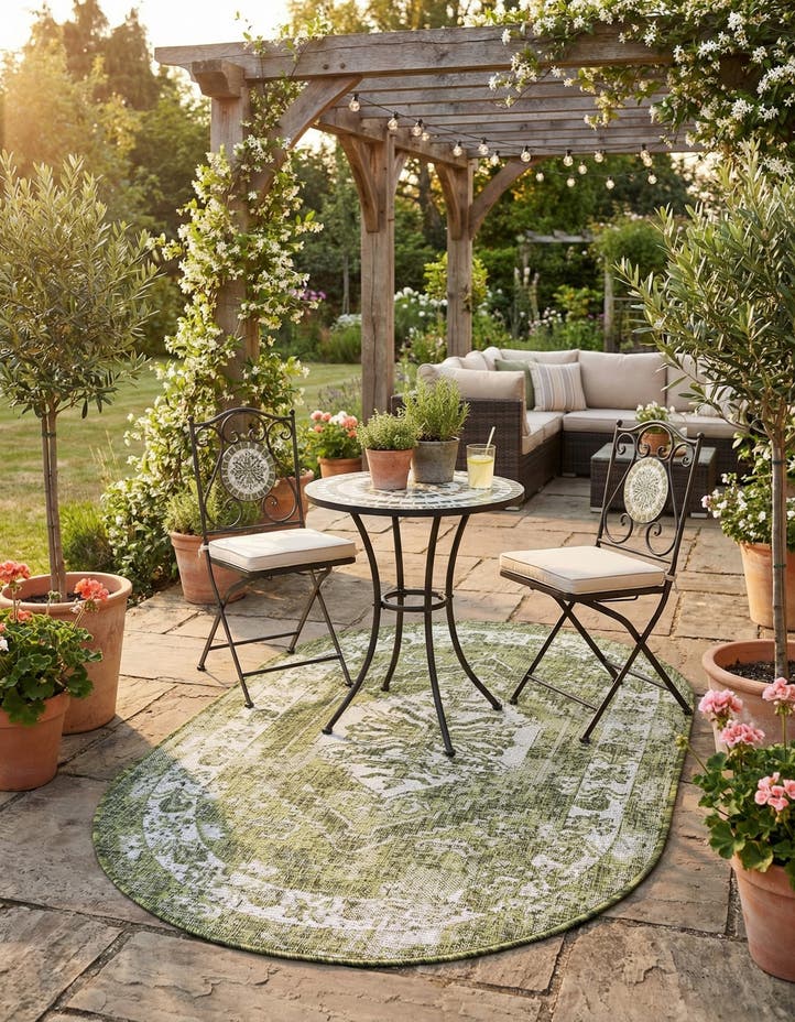 3' x 5' 3 Easy-Clean Traditional Indoor / Ou...