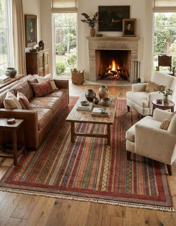 6' 5 x 9' 8 Hand Knotted Ariana Ziegler Rug