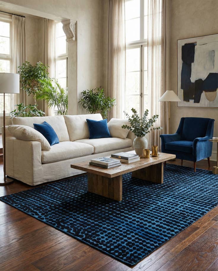 Detail image of 8' 8 x 10' 4 Hand Knotted Darya Wool Rug