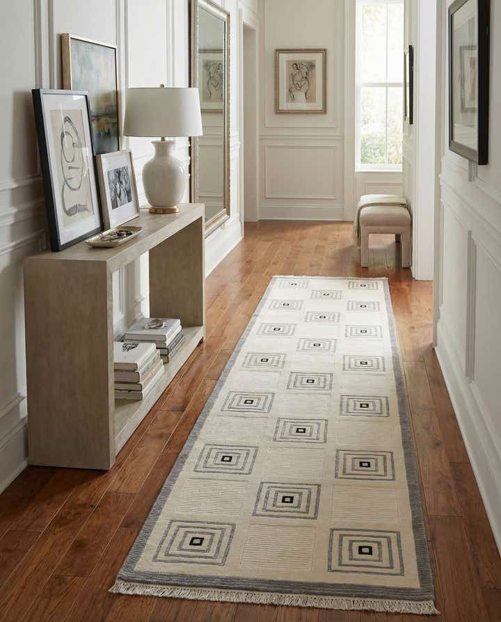 2' 7 x 13' Hand Knotted Darya Wool Runner Rug