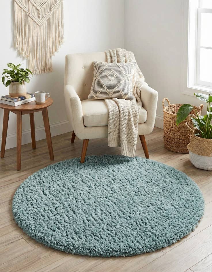 Detail image of  3' 3 x 3' 3 Infinity Shag Round Rug