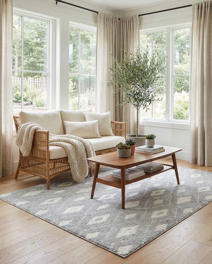 Detail image of 5' 3 x 7' 10 Soft Touch Shag Rug