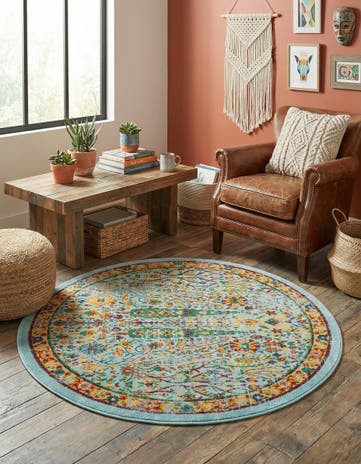4' x 4' Calypso Round Rug