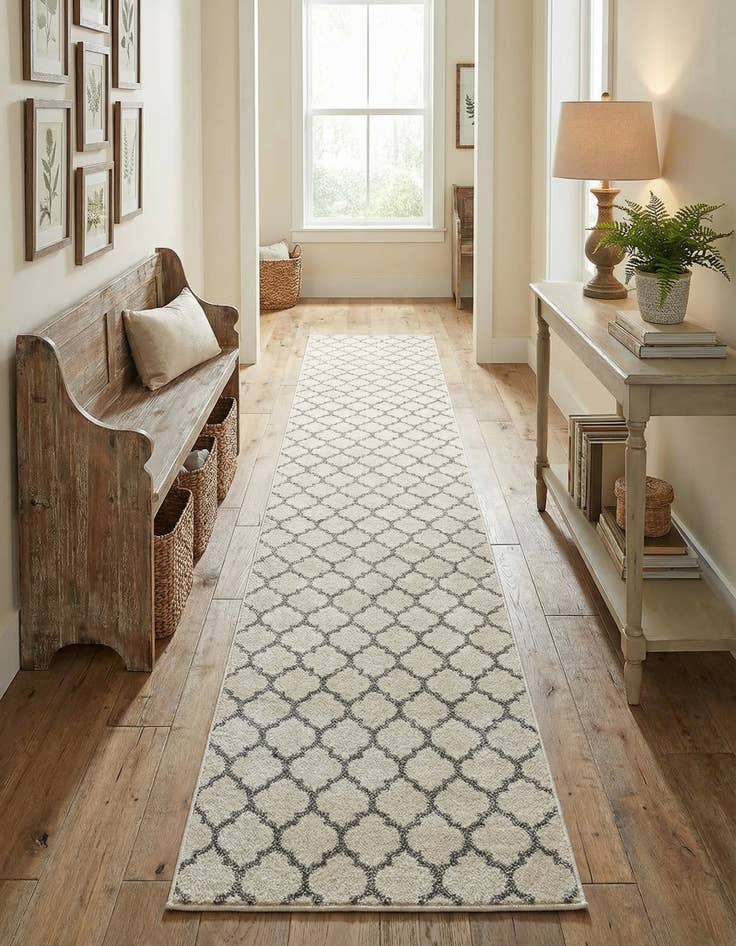 Detail image of 2' 7 x 19' 8 Trellis Runner Rug