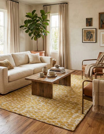 6' 1 x 9' 2 Hand Knotted Darya Wool Rug