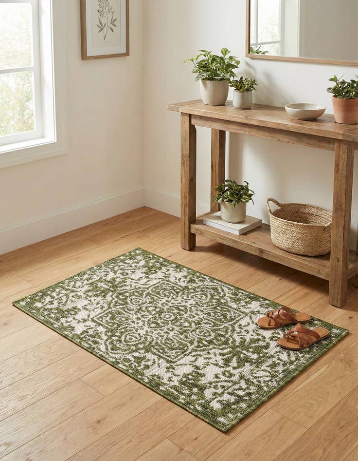 Detail image of 2' x 3'  Washable Jill Zarin Dubai Indoor / Outdoor Rug