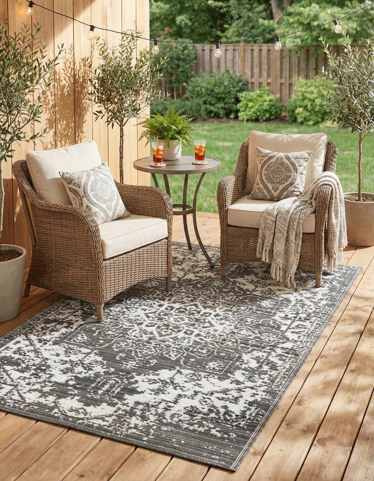 Detail image of 4' x 6' Easy-Clean Vista Breeze Indoor / Outdoor Rug