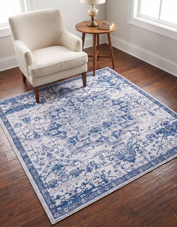 4' x 4' Washable Francesca Square Rug