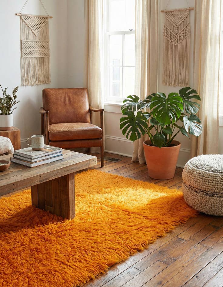 Detail image of  2' 9 x 5' 5  Hand Knotted Moroccan Wool Rug