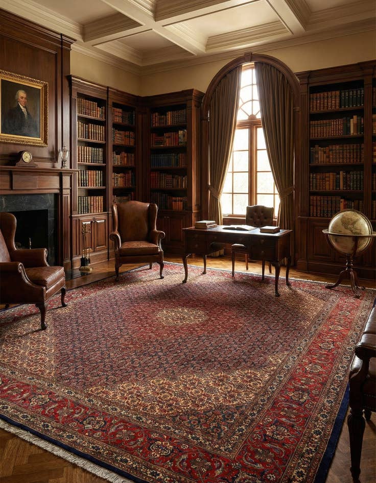 Detail image of 10' 2 x 13' 1 Tabriz Mahi Rug