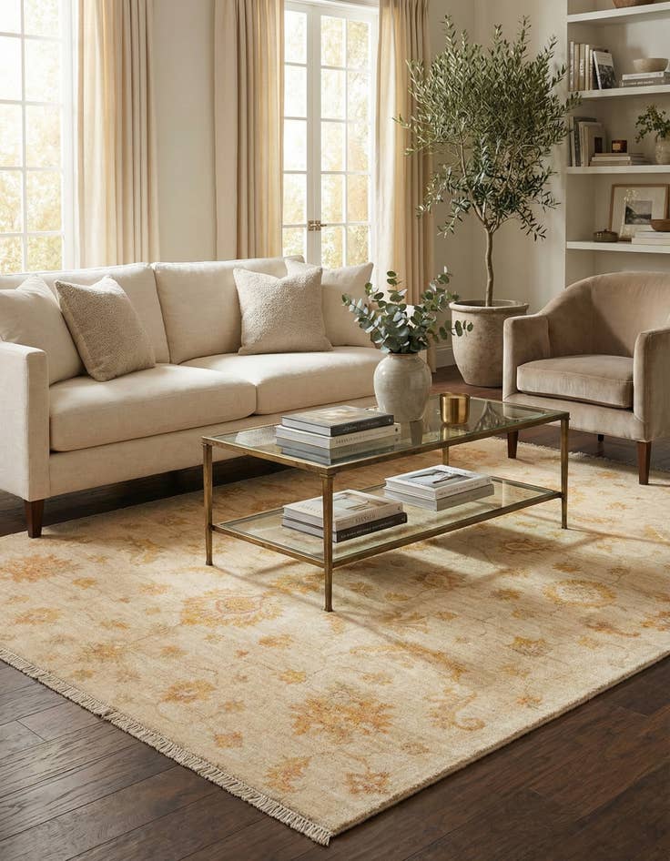 Detail image of  4' 11 x 6' 6 Kaizar Wool Rug