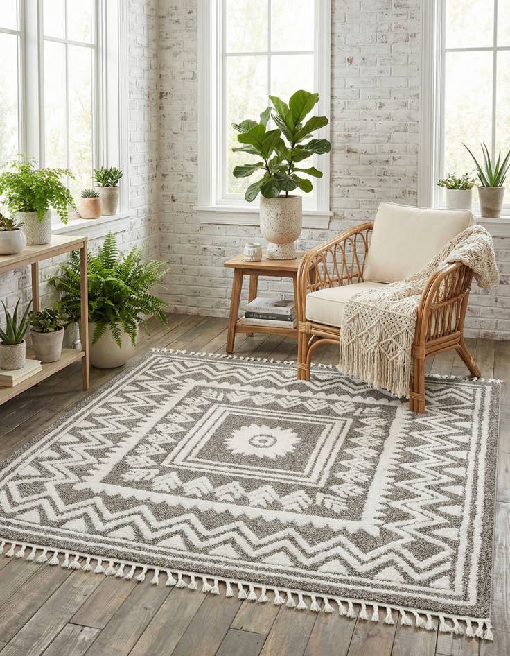 Detail image of 7' 10 x 7' 10 Boho Square Rug