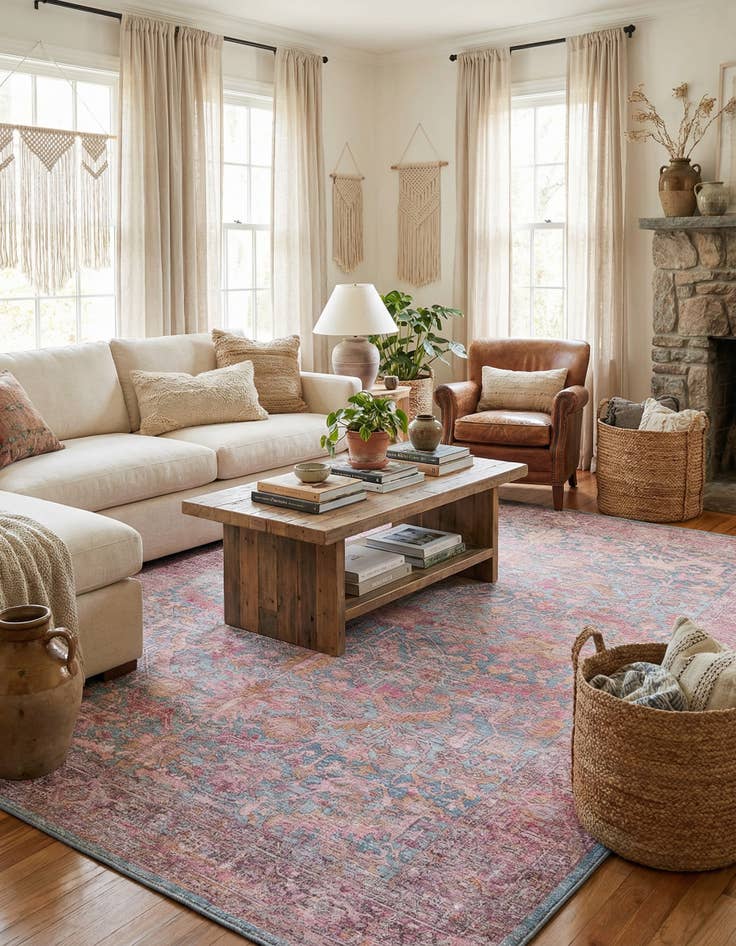 Detail image of 10' 6 x 13'  Washable Mangata Rug