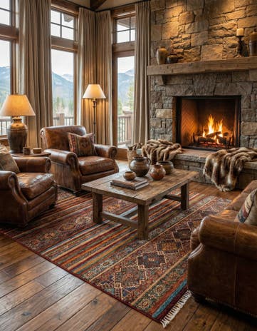 5' 10 x 8' 5 Torkman Wool Rug