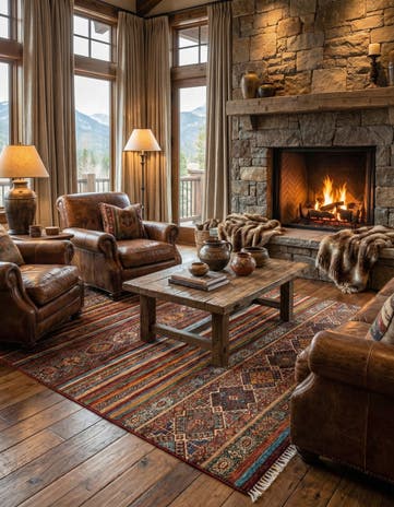 5' 10 x 8' 5 Torkman Wool Rug