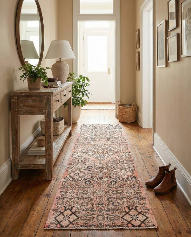 Detail image of 2' 2 x 7' 2 Hand Knotted Ultra Vintage Persian Wool Runner Rug