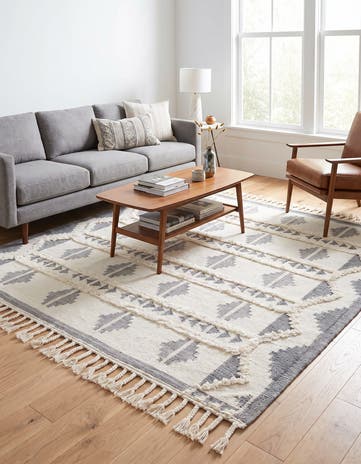 8' x 8' Hand Woven Arizona Wool Square Rug