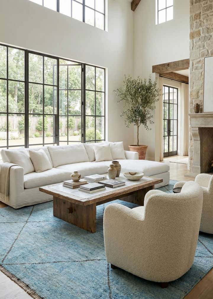 11' 7 x 15' 4 Hand Knotted Moroccan Wool Rug