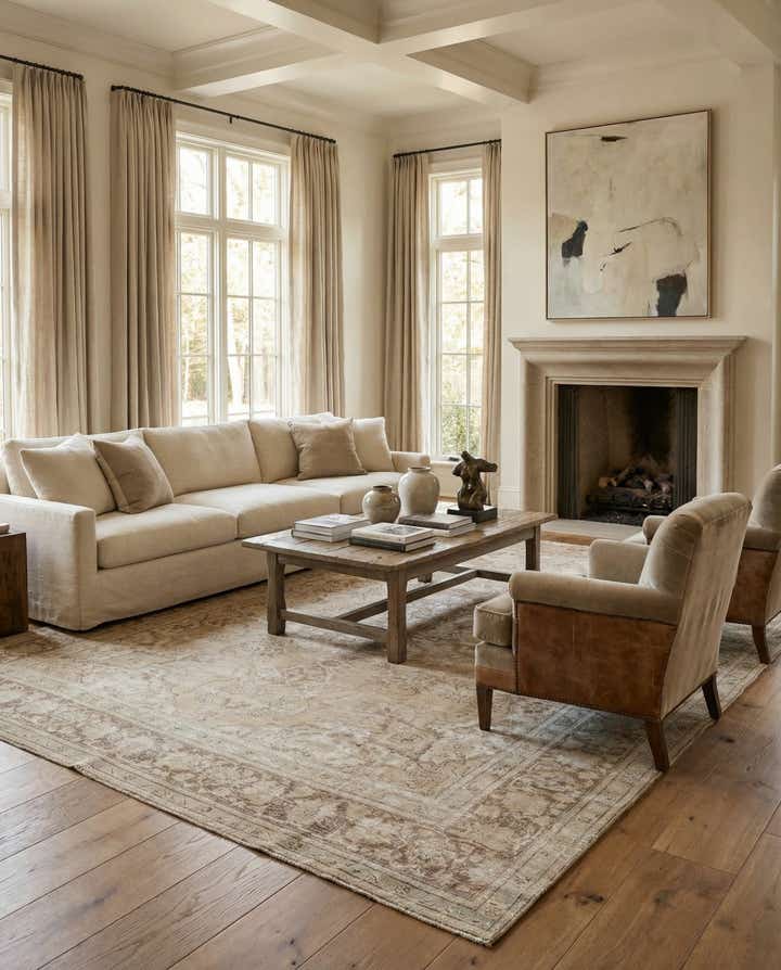 9' 8 x 12' 9 Hand Knotted Ultra Vintage Persian Wool Rug