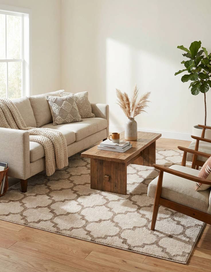 Detail image of  6' x 9' Lattice Rug