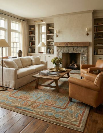 10' x 12' 10 Hand Knotted Oushak Wool Rug