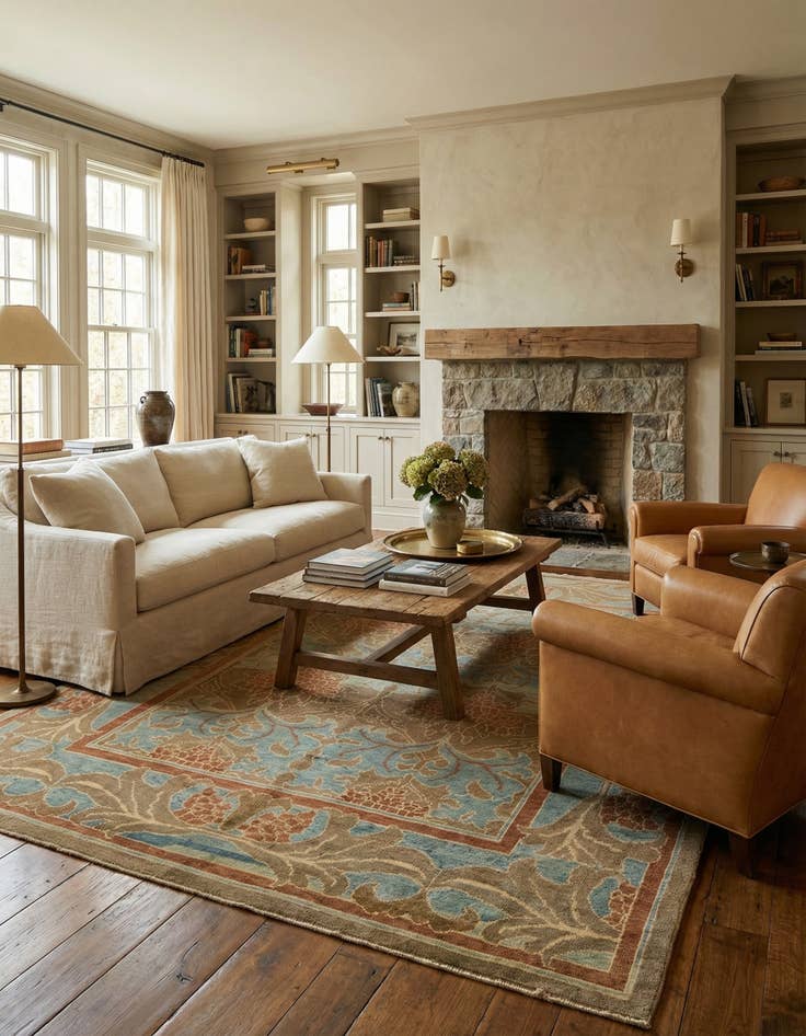 Detail image of 10' x 12' 10  Hand Knotted Oushak Wool Rug