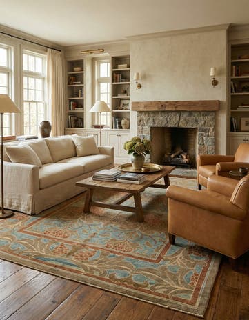 10' x 12' 10 Hand Knotted Oushak Wool Rug