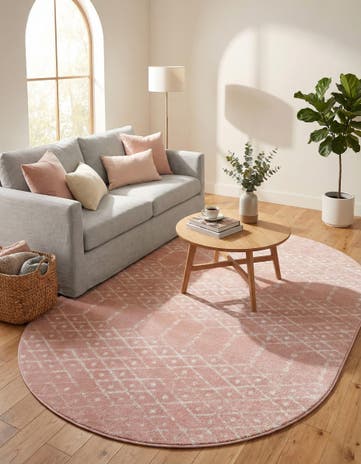 7' 10 x 10' Paxon Trellis Oval Rug