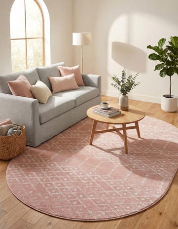 7' 10 x 10' Paxon Trellis Oval Rug