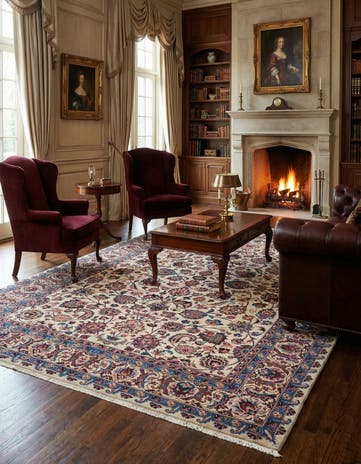8' x 11' Mashad Wool Rug