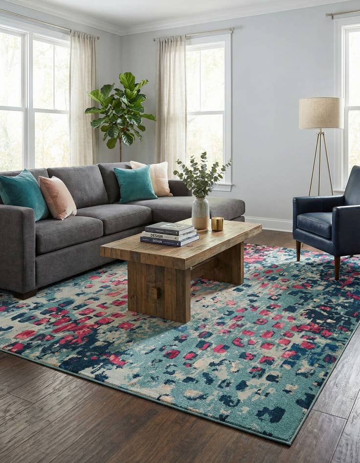 Detail image of 9' x 12' 2  Washable Barcelona Rug