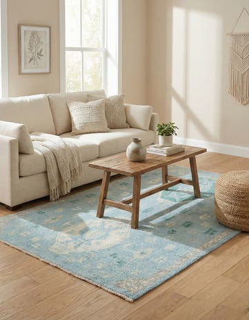5' 2 x 7' 2 Hand Knotted Moroccan Rug