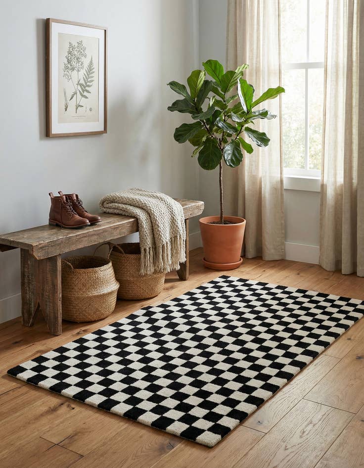 Detail image of 3' 1 x 5' 1 Hand Tufted Wool Rug