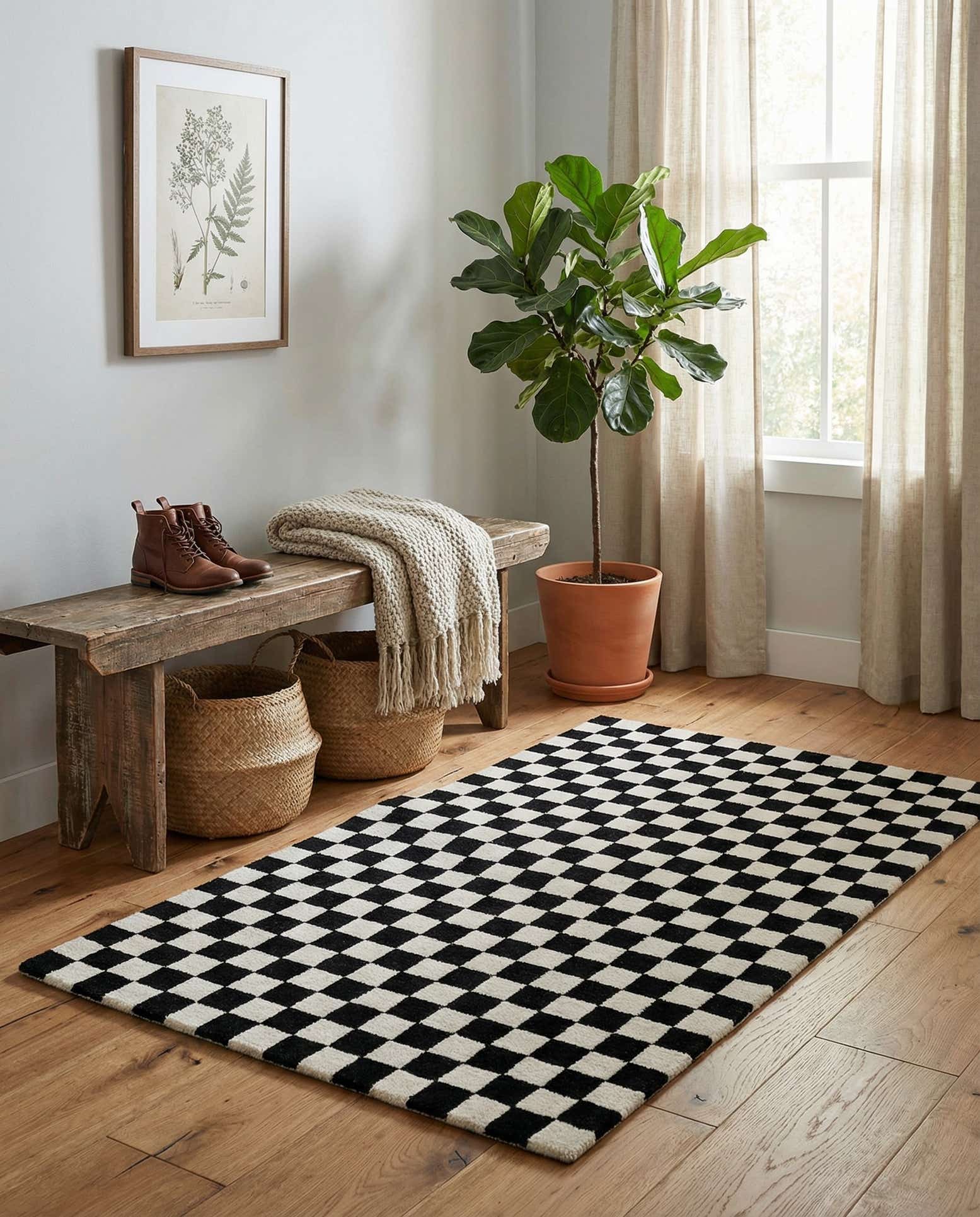 95cm x 155cm Hand Tufted Wool Teppich