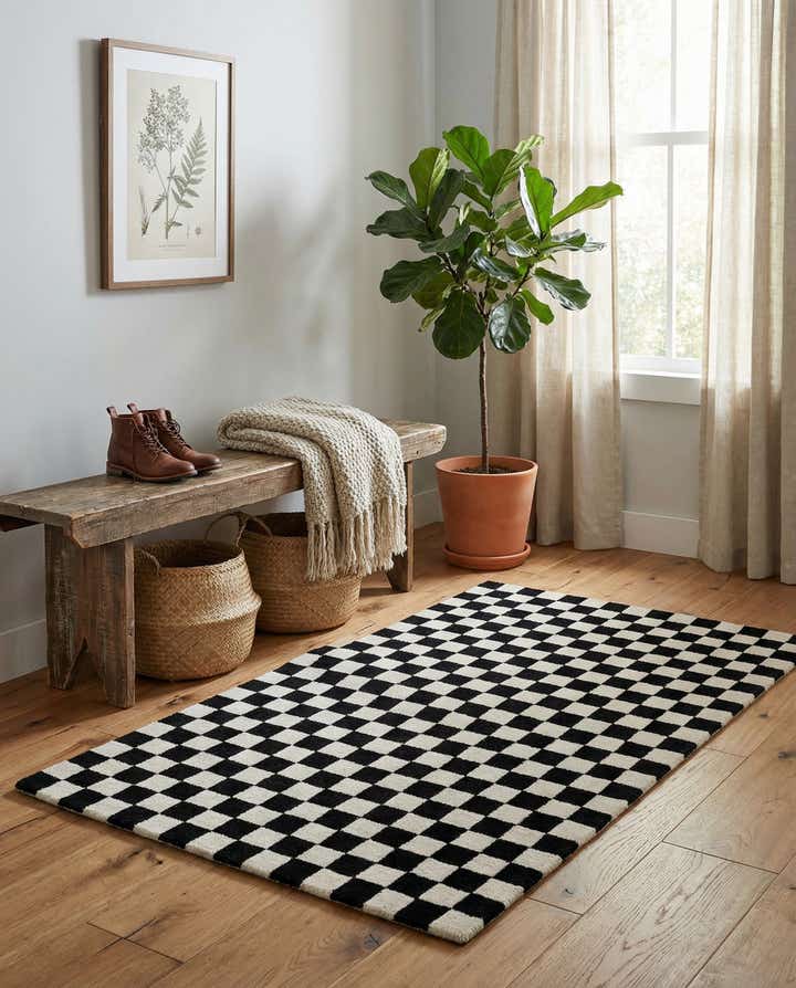 95cm x 155cm Hand Tufted Wool Teppich