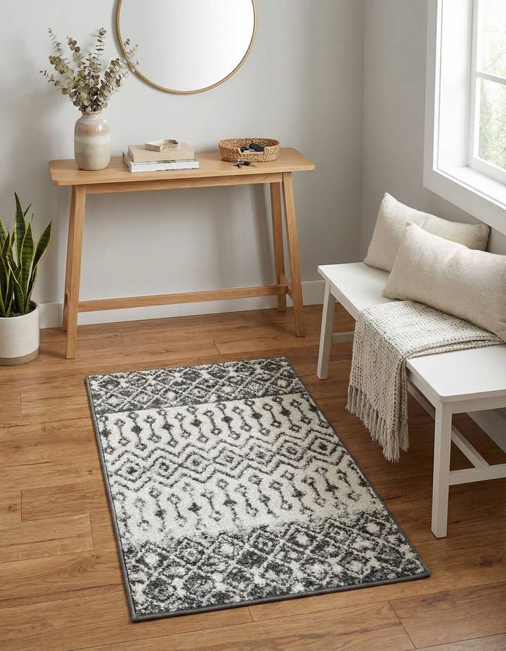 Detail image of  2' x 3' Moroccan Trellis Rug