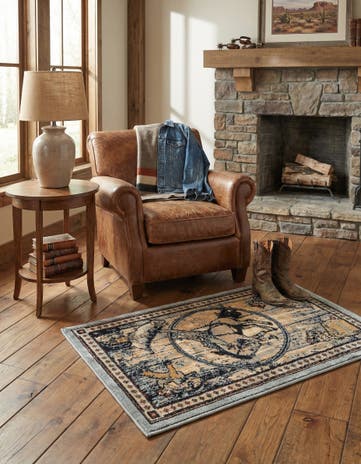 Blue Pioneer Rug