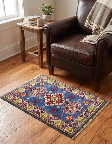 2' 2 x 2' 11 Hand Knotted Kazak Rug