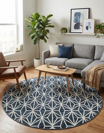 Jill Zarin 5' 3 x 5' 3 Uptown Fifth Avenue Round Rug