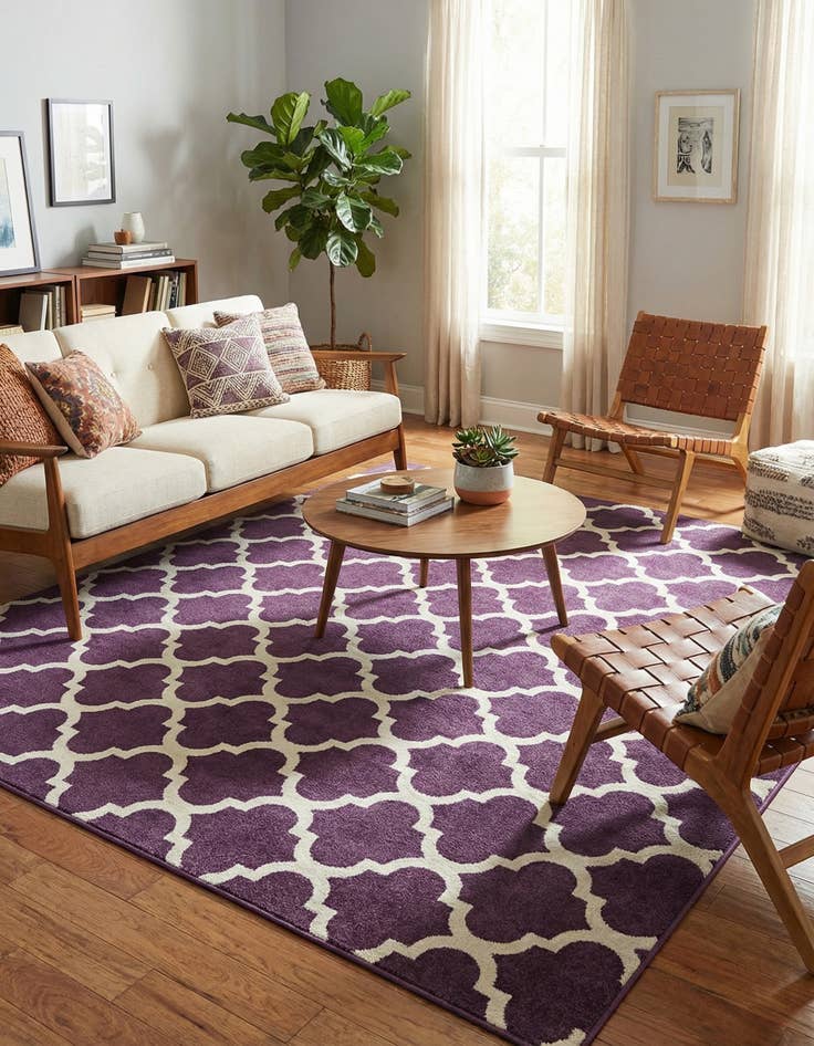 Detail image of  10' x 10' Lattice Square Rug